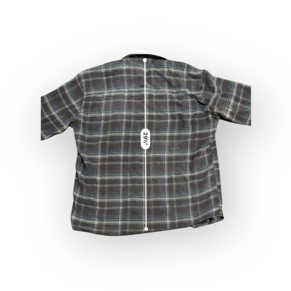 KÜHL Mens Grey/Blue Plaid Casual Button Down Pocket Shirt Sz XXLarge​ - Picture 5 of 8